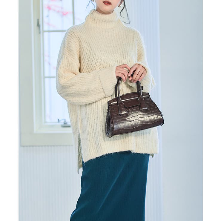 シャギーハイネックチュニック ニット レディース | Growing Rich | 詳細画像6 