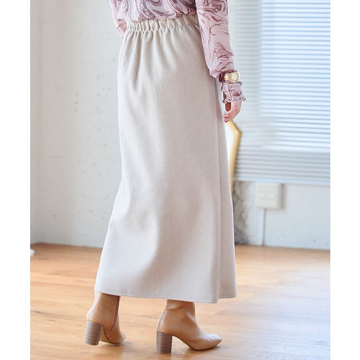 メルトンスリットナロースカート スカート ロング | Growing Rich | 詳細画像14 