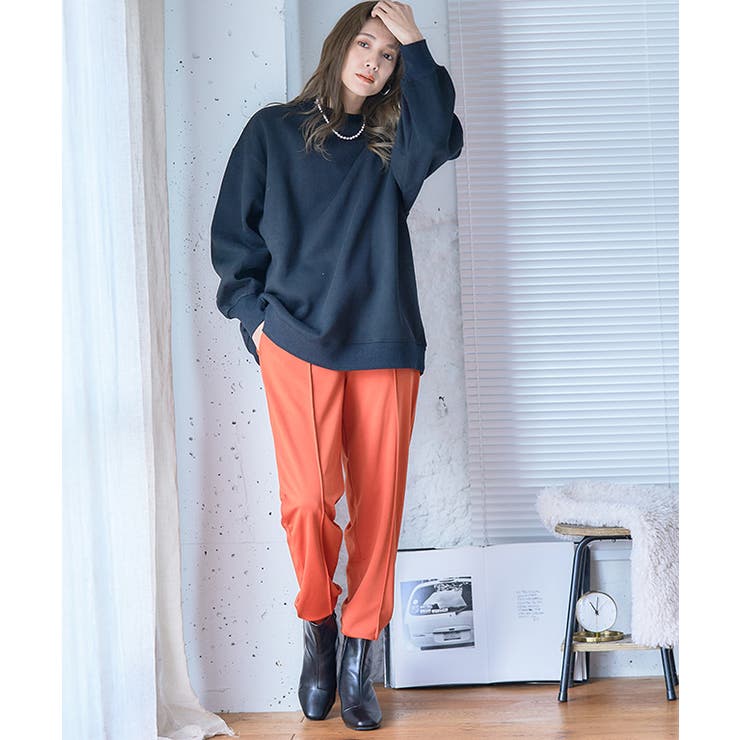 袖ロゴ入り裏起毛ビッグスウェット トレーナー 裏起毛 | Growing Rich | 詳細画像3 