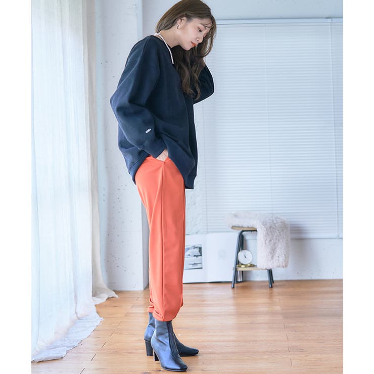 袖ロゴ入り裏起毛ビッグスウェット トレーナー 裏起毛 | Growing Rich | 詳細画像5 