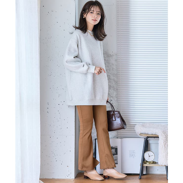 袖ロゴ入り裏起毛ビッグスウェット トレーナー 裏起毛 | Growing Rich | 詳細画像9 