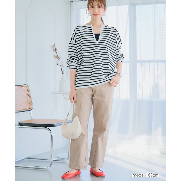 ボーダーキーネックニット ニット レディース | Growing Rich | 詳細画像2 