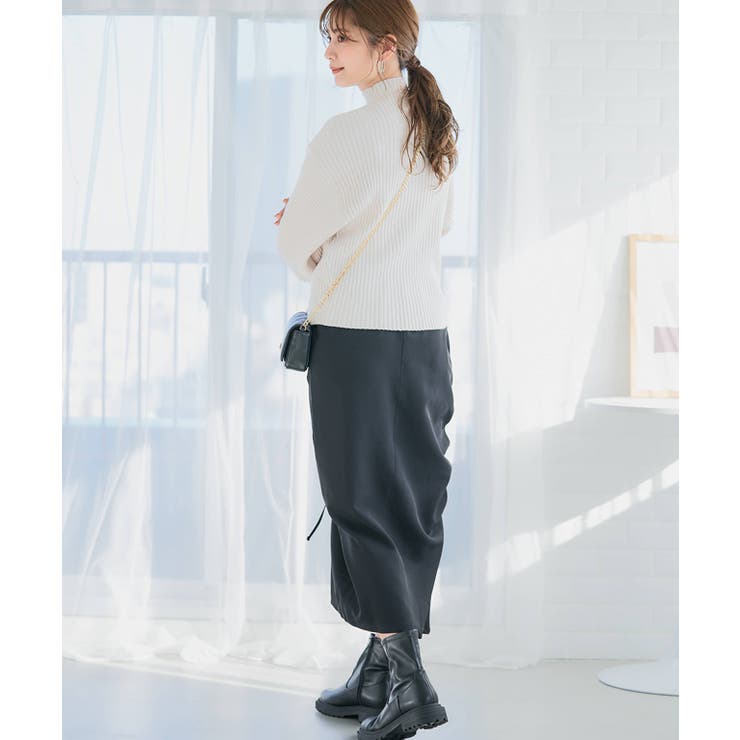 シトラスノーツ シャーリングタイトスカート