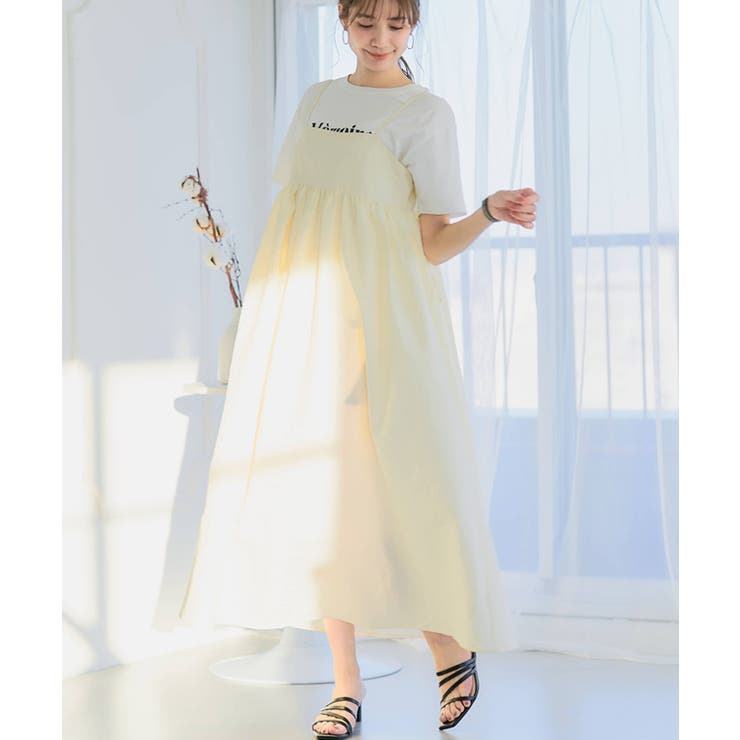 ふくれジャガードキャミワンピース キャミワンピ ロング[品番：GW000004494]｜Growing  Rich（グローウィングリッチ）のレディースファッション通販｜SHOPLIST（ショップリスト）