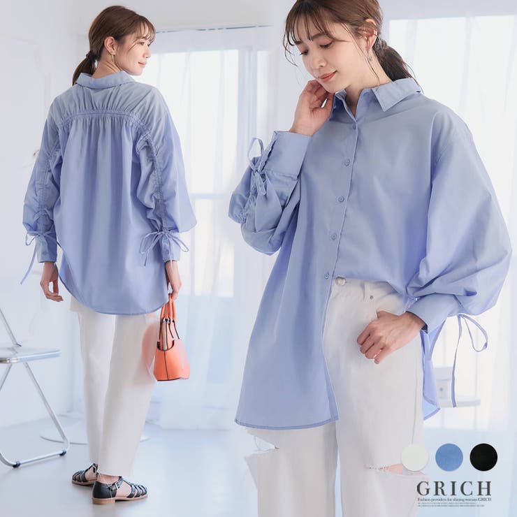 Chloe トロストリンク ロンクスリフ シャツ 24WHT71117 285 バックドロストシャツ レディース 長袖[品番：GW000004497