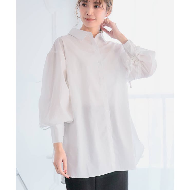 バックドロストシャツ レディース 長袖 | Growing Rich | 詳細画像9 