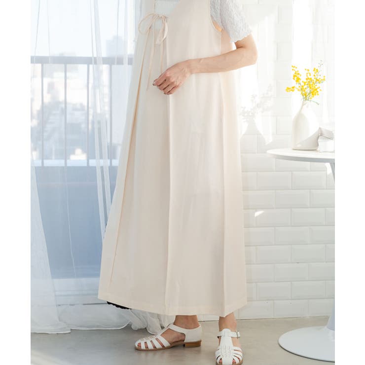 深Vネック2wayジャンパースカート ジャンパースカート ロング | Growing Rich | 詳細画像9 