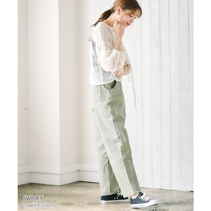 メッシュシャーリングプルオーバー メッシュ トップス[品番 メッシュシャーリングプルオーバー メッシュ トップス[品番