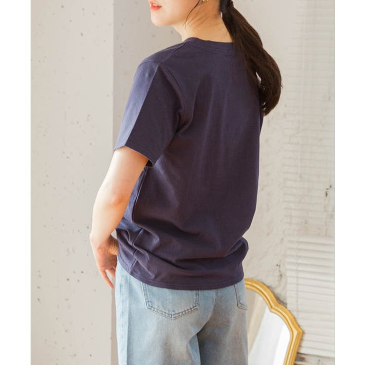 天竺スモールプリントTシャツ tシャツ レディース | Growing Rich | 詳細画像9 