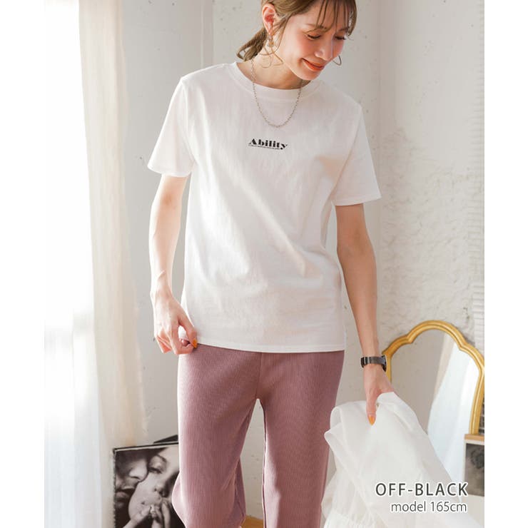 天竺スモールプリントTシャツ tシャツ レディース | Growing Rich | 詳細画像11 