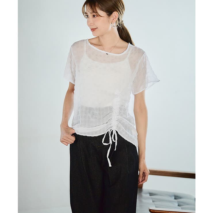 シアー チェック シャーリング | Growing Rich | 詳細画像3 