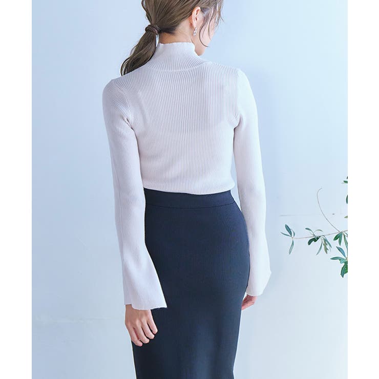 ベルスリーブやわらかニット ニット 薄手ニット | Growing Rich | 詳細画像8 