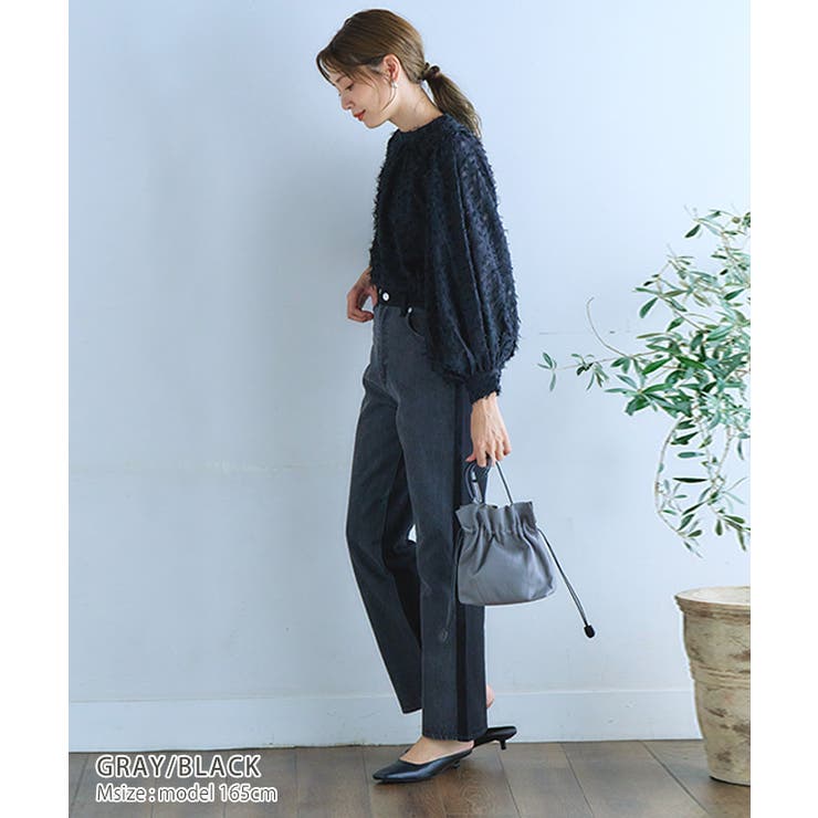 iunleash アンリーシュ デニム パンツ バイカラー - メルカリ