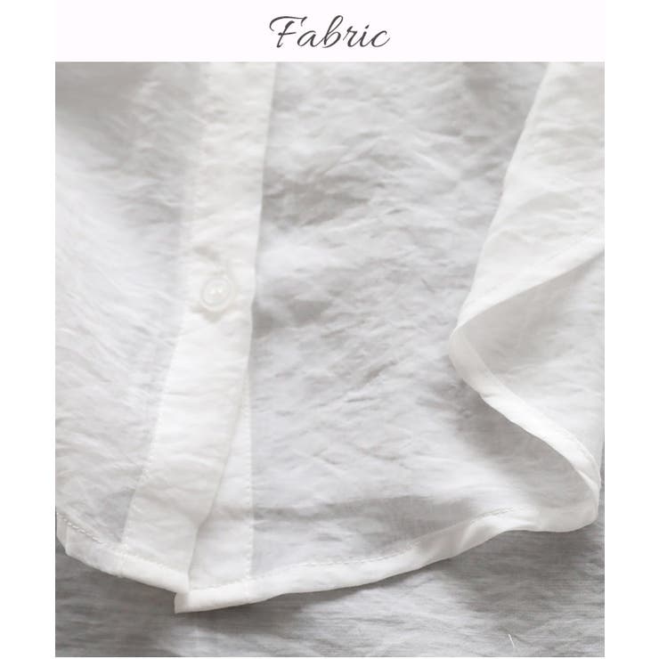 ボリューム袖シアーブラウス シアー シャツ | Growing Rich | 詳細画像3 