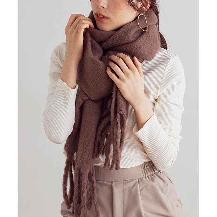 マフラー ボリュームマフラー フリンジ | Growing Rich | 詳細画像19 