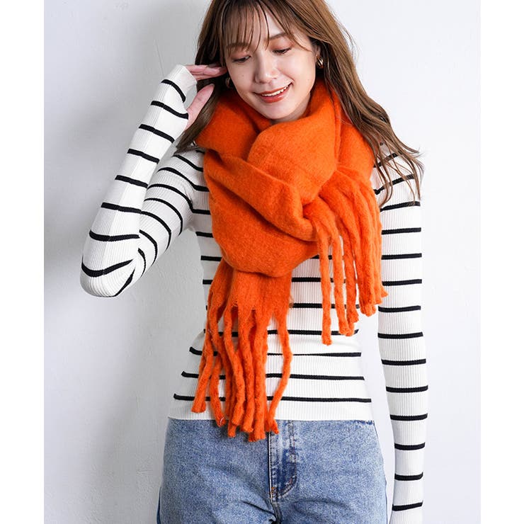 マフラー ボリュームマフラー フリンジ | Growing Rich | 詳細画像20 