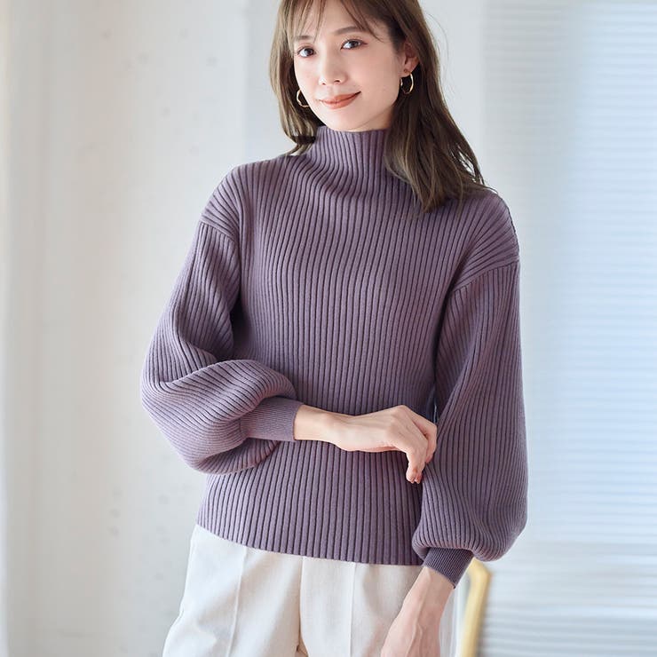 楽天市場】【2L3Lのみ再入荷♪12/29 20時】（ブラック）（S~L/2L~3L対応）袖ポワンとオフネックのニットトップス/ポワン袖 :  cawaii
