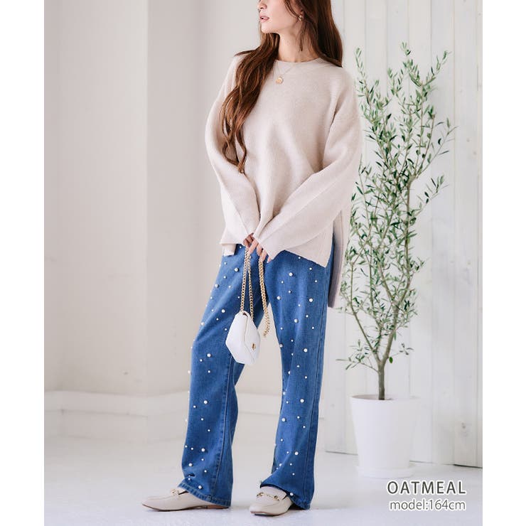 片畦スリット入りニット ニット レディース | Growing Rich | 詳細画像10 