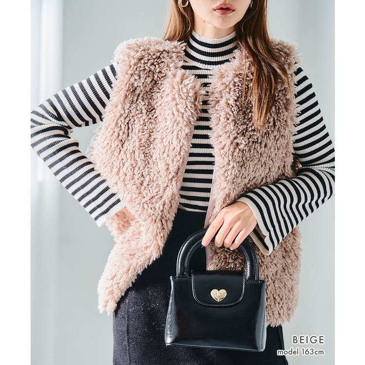 プードルファーベスト トップス ベスト | Growing Rich | 詳細画像23 