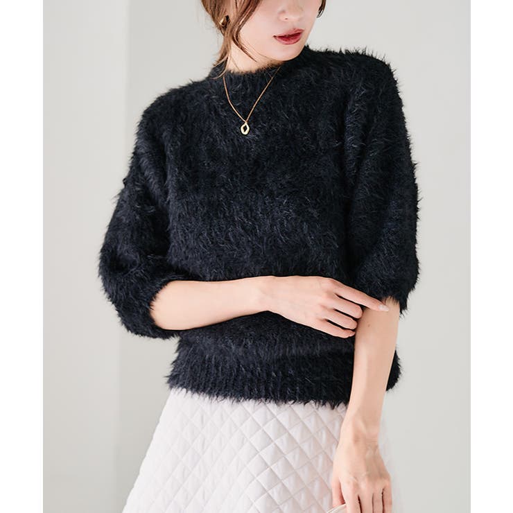 ZARA シャギーニット 半袖 お