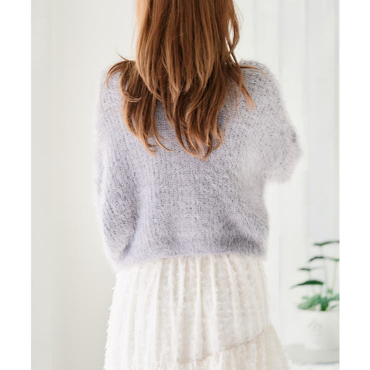 【新品】THE TOE シャギーニットショートパンツ　beige シャギーショート丈ニット ニット レディース[品番：GW000004615