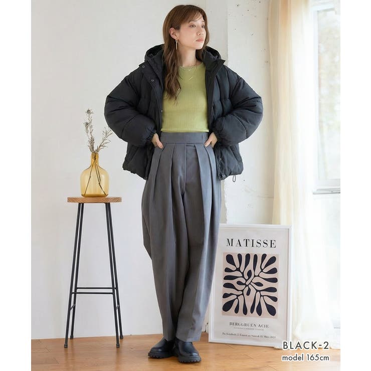 中綿ブルゾン レディース オーバーサイズ | Growing Rich | 詳細画像13 