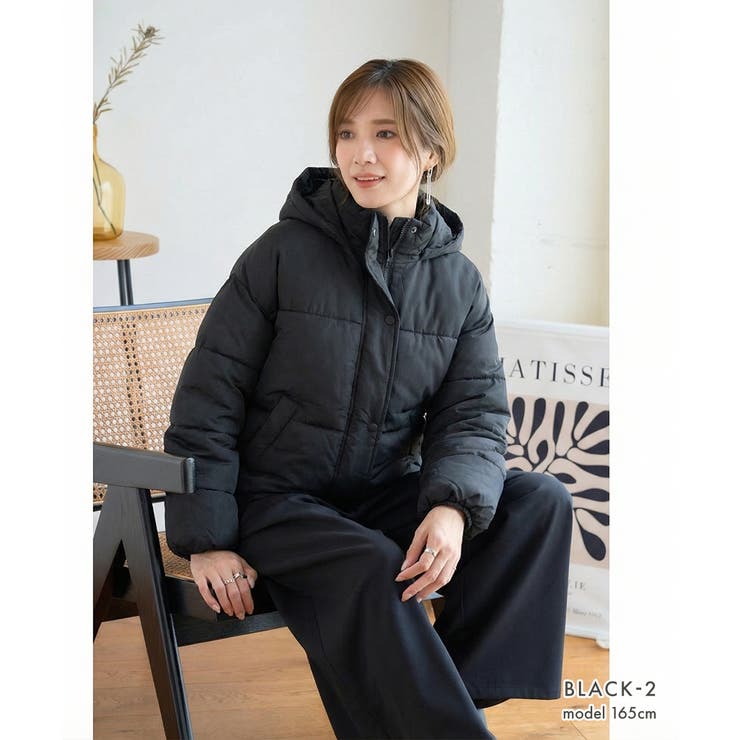 中綿ブルゾン レディース オーバーサイズ | Growing Rich | 詳細画像14 