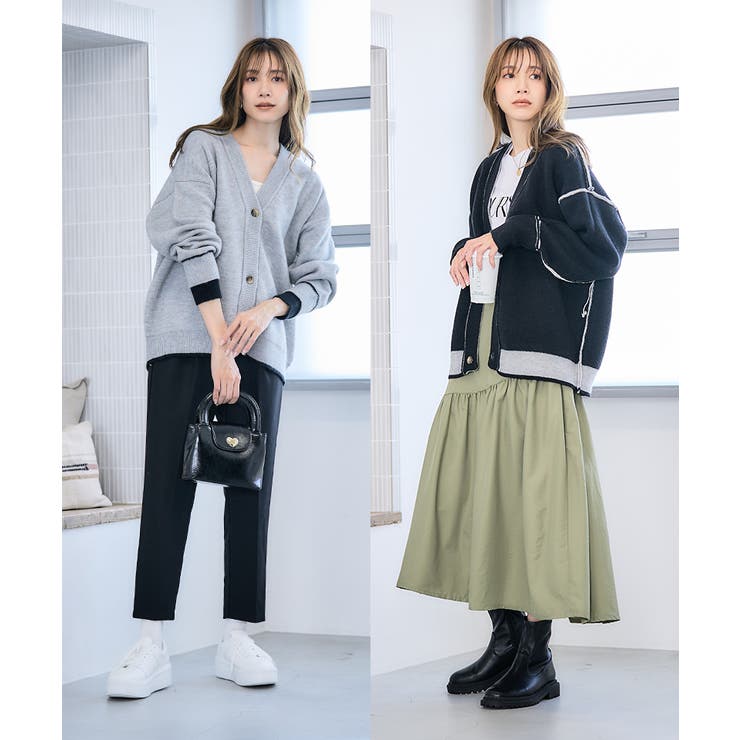 glamb（グラム）の「glamb グラム / Tweed reversible cardigan