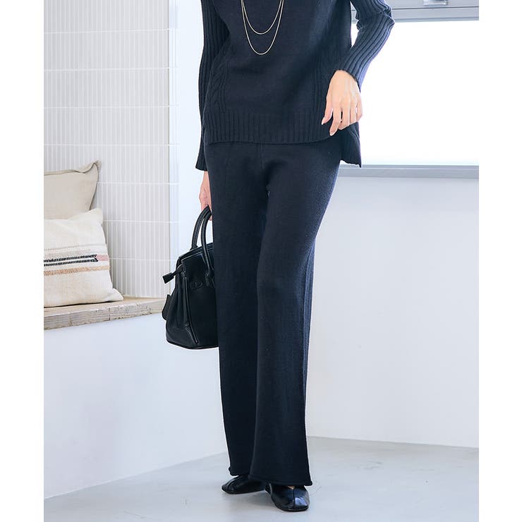 サイドケーブル編みトップス＆パンツニットセットアップ セットアップ ニット | Growing Rich | 詳細画像11 