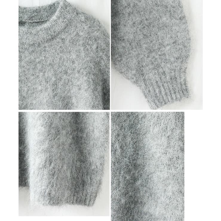 モヘアライク ニットチュニック ニット | Growing Rich | 詳細画像12 