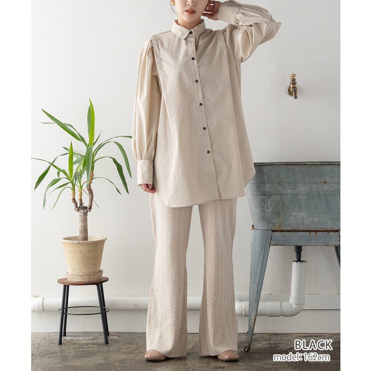 パンツレディース ニットパンツ ジャガード[品番：GW000004131