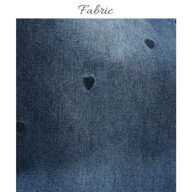 ハート刺繍デニムパンツデニムパンツレディースジーパンGパンジーンズハイウエストストレート
