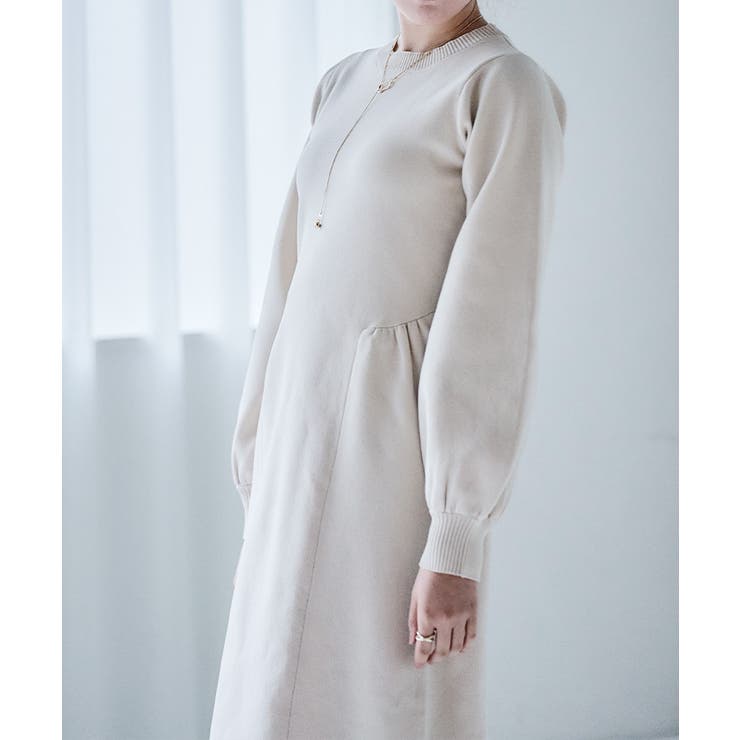 コクーン シルエット ニットワンピース | Growing Rich | 詳細画像8 