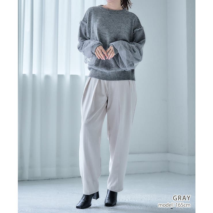 ❤️新品未使用‼️Narcissusナルシス チュールニットプルオーバー❤️ Narcissus（ナルシス）の「【Narcissus】キラキラニット（ニット