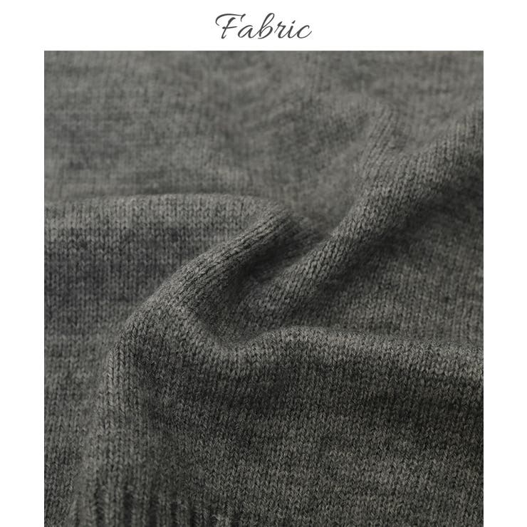 袖チュールレイヤードニットプルオーバー ニットレディース 秋冬 | Growing Rich | 詳細画像4 