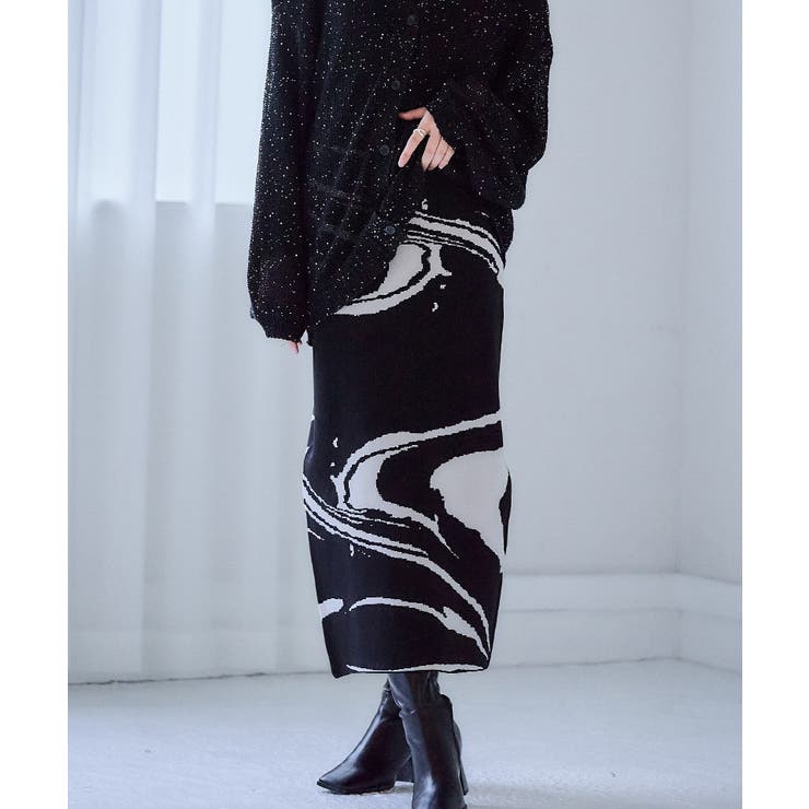 ジャカードニット★ペンシルスカート★ PUCCI PUCCI ジャカードニット コットン混 ペンシルスカート | THE