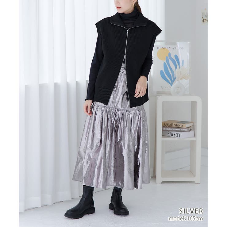 メタリック ティアードスカート スカート | Growing Rich | 詳細画像3 