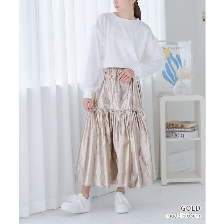 メタリック ティアードスカート スカート | Growing Rich | 詳細画像5 