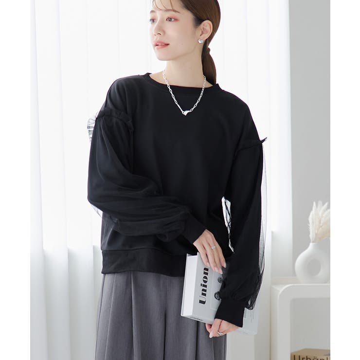 チュール袖 プルオーバー 春 | Growing Rich | 詳細画像2 