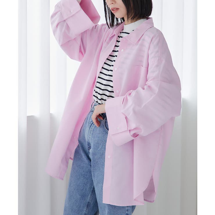 オーバーサイズ シャツ レディース[品番：GW000004680]｜Growing