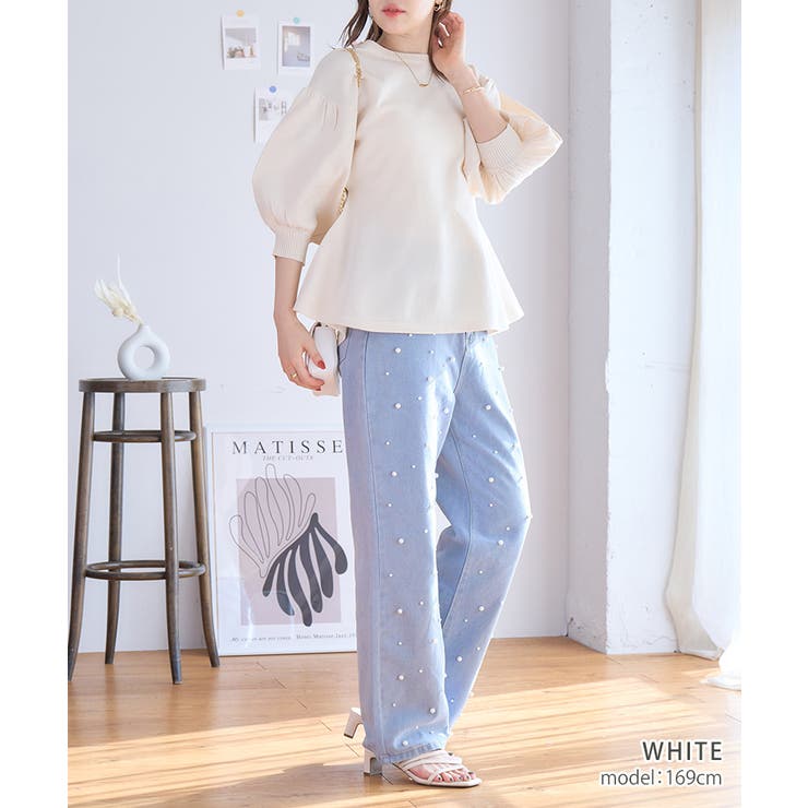 ペプラム トップス ニット[品番：GW000004695]｜Growing Rich