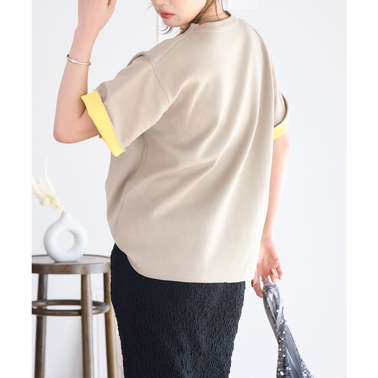 週末セール　美品　タグ付き　GALLEST カラーニット 半袖 INDIVI GALLEST ニット セーター 「ZOZO・一部店舗限定