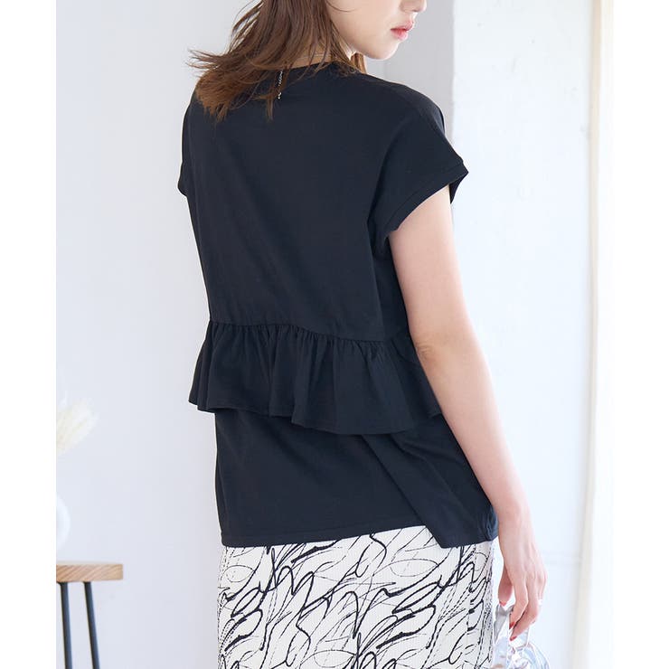 45R ヒッコリーフリルTシャツ　美品✨ 5043058.jpg