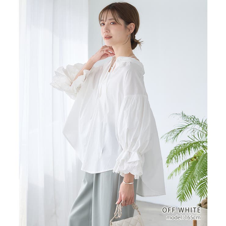 ボリュームフリルスリーブブラウス ブラウス レディース | Growing Rich | 詳細画像6 