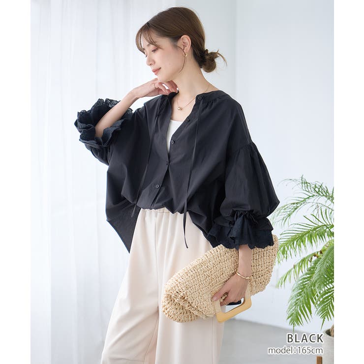 ボリュームフリルスリーブブラウス ブラウス レディース[品番