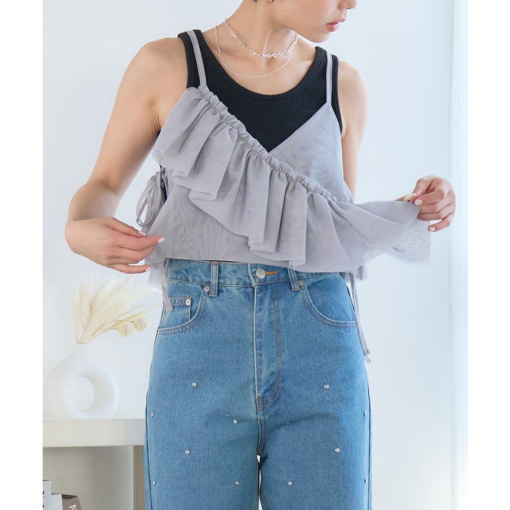 テレコリブ前後2WAYタンクトップ[231141] | Growing Rich | 詳細画像9 