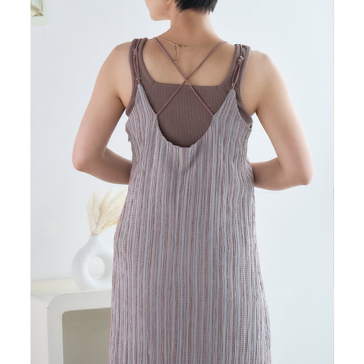 テレコリブ前後2WAYタンクトップ[231141] | Growing Rich | 詳細画像7 