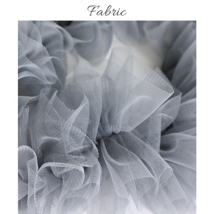 シアーチュールフリルサスペンダー シアーチュール チュールフリル