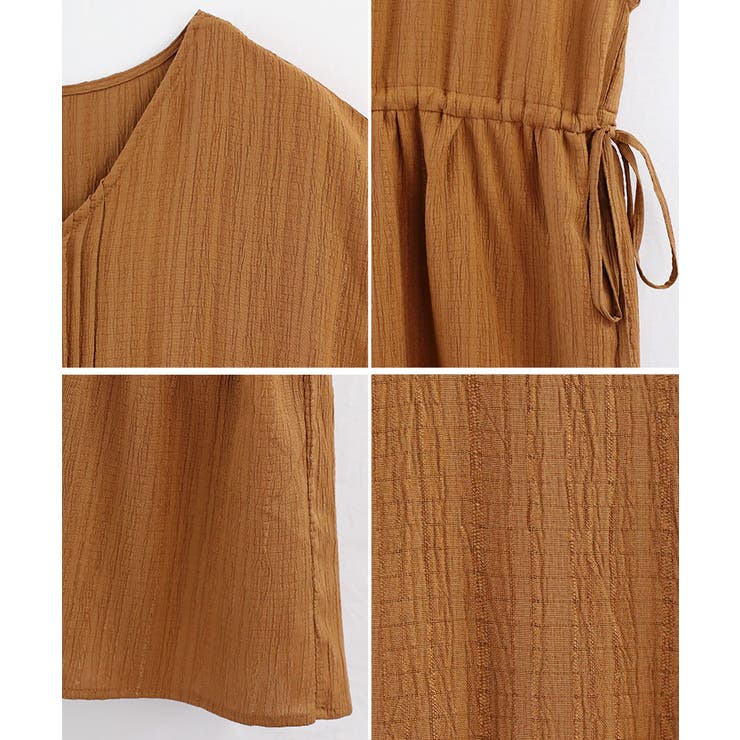 縦ジャガードギャザーワンピ [240318] | Growing Rich | 詳細画像14 