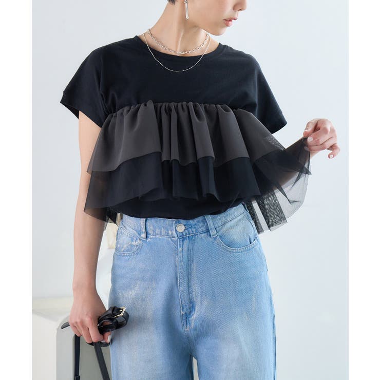 マルチwayカラーメッシュブラウス｜ファッション通販のSTRIPE CLUB